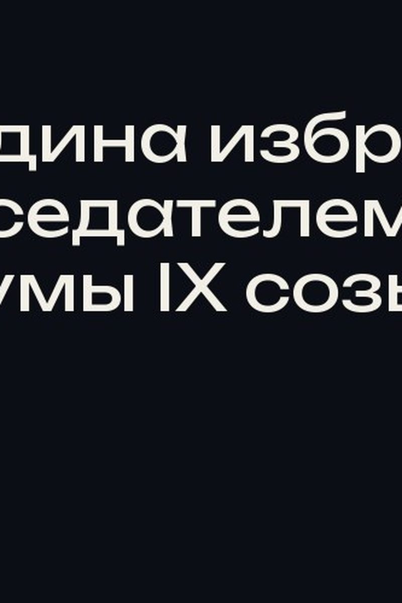 Володина избрали председателем Госдумы IX созыва